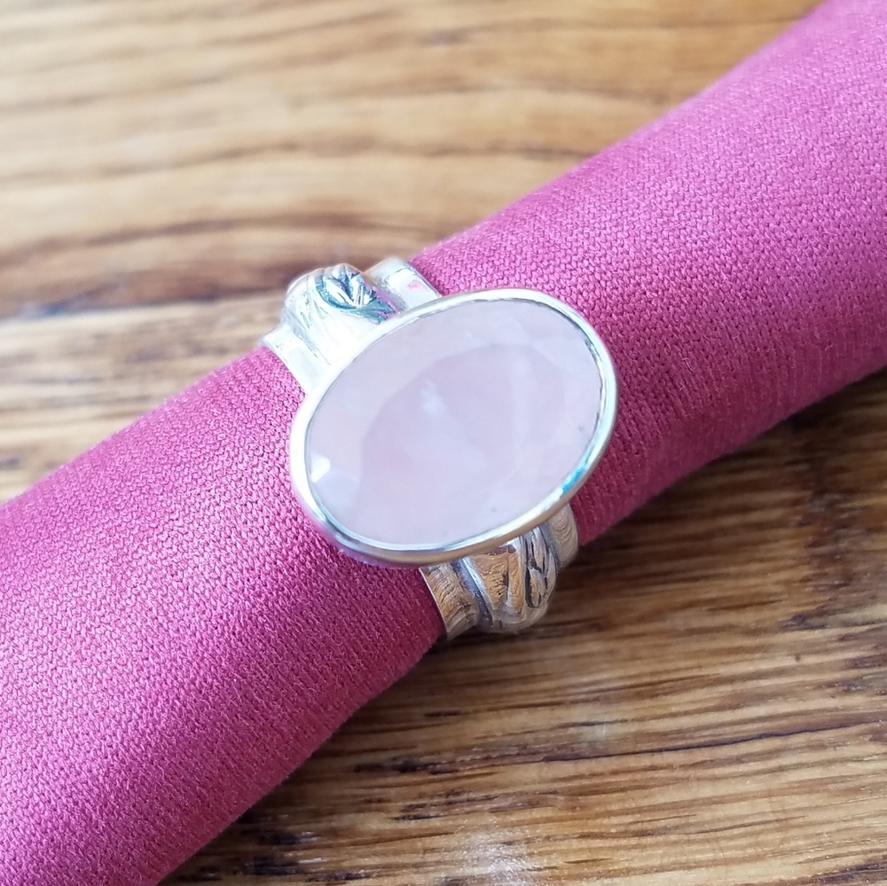 Silpada Rose Quartz Sterling Silver Ring
